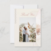 ロマンチック結婚バラサンキューカード サンキューカード (正面)