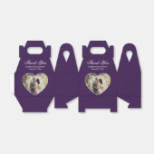 ロマンチック結婚パープルの写真 フェイバーボックス (折り畳みなし)