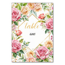 ロマンチック結婚フローラのテーブル番号