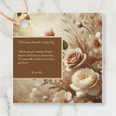 ロマンチック結婚フローラの感謝していお前 フェイバータグ (正面)