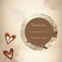 ロマンチック結婚フローラの感謝していお前 ラウンドシール