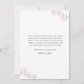 ロマンチック結婚フローラサンキューカード サンキューカード (裏面)