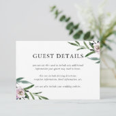 ロマンチック結婚フローラズゲスト詳細 エンクロージャーカード (スタンド正面)