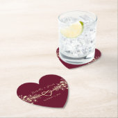 ロマンチック結婚ブルゴーニュ紙コースター ペーパーコースター (インサイチュ)