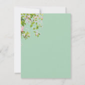 ロマンチック結婚ユーカリ サンキューカード (裏面)