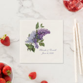 ロマンチック結婚ライラック スタンダードカクテルナプキン (インサイチュ)
