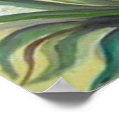 ロマンチック絵画なアイリスの香り ポスター (角)