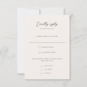 ロマンチック絵画バロック結婚フローラ 出欠カード (正面)