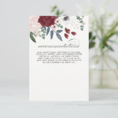 ロマンチック花模様宿泊施設 エンクロージャーカード (スタンド正面)