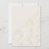 ロマンチック芸術的な緑茶の水色 招待状 (裏面)