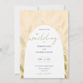ロマンチック芸術的な緑茶の水色 招待状 (正面)