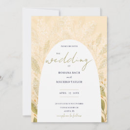 ロマンチック芸術的な緑茶の水色 招待状