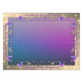 ロマンチック華美バラバタフライ誕生日テーブルクロス テーブルクロス (正面(横))