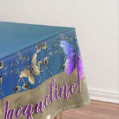 ロマンチック華美バラバタフライ誕生日テーブルクロス テーブルクロス (インサイチュ)