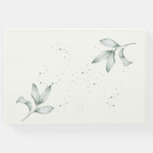 ロマンチック葉グリー結婚ズの写真 ゲストブック (裏面)