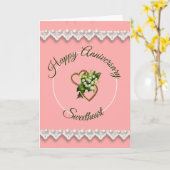 ロマンチック記念日スイートアート カード (黄色い花)