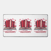 ロマンチック読ズビーズコージーバレンタインギフト デスクマット (正面)