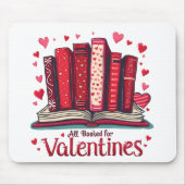 ロマンチック読ズビーズコージーバレンタインギフト マウスパッド (正面)