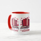 ロマンチック読ズビーズコージーバレンタインギフト マグカップ (正面左)