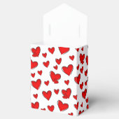 ロマンチック赤いハートバレンタインズデイホリデイ フェイバーボックス (オープン)