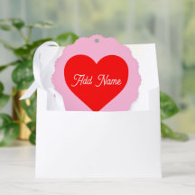 ロマンチック赤いハートパステルピンクパーソナライズされた