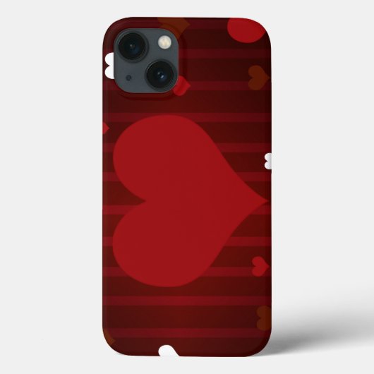 ロマンチック赤と白ラブミーハートバレンタイン Case-Mate iPhoneケース (裏面)