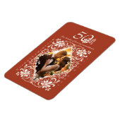 ロマンチック赤錆50周年記念写真磁石 マグネット (左側)