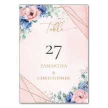 ロマンチック赤面とブルーフローラユーカリ金ゴールド