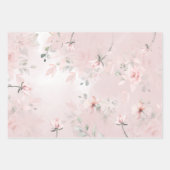 ロマンチック赤面シークレットガーデンピンクロ結婚ーズ2 ラッピングペーパーシート (正面)