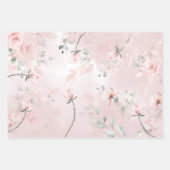 ロマンチック赤面シークレットガーデンピンクロ結婚ーズ2 ラッピングペーパーシート (正面3)