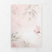 ロマンチック赤面ピンクシークレットガーデンバラ結婚ズ 三つ折りカード (カバー)