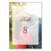 ロマンチック赤面ピンクフローラ金ゴールドフレーム テーブルナンバー (裏面)