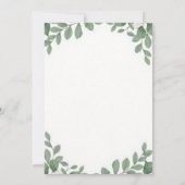 ロマンチック赤面フローラ結婚式招待状 | エレガント 招待状 (裏面)