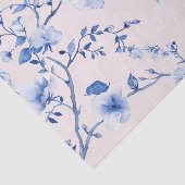 ロマンチック赤面ブルーフローラブライダルシャワー 薄葉紙 (詳細)