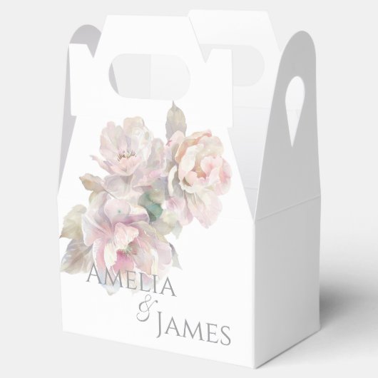 ロマンチック赤面牡丹結婚フローラ フェイバーボックス (オープン)