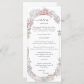 ロマンチック赤面牡丹結婚フローラ メニュー (正面/裏面)