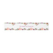 ロマンチック赤面結婚フローラ 招待状ベリーバンド (フラット)