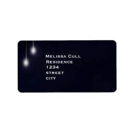 ロマンチック通りライトブルー差出人住所ラベル ラベル