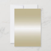 ロマンチック金ゴールドボウ&グリッター50th 結婚s セーブザデート (裏面)