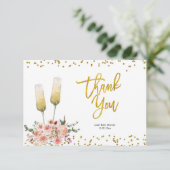 ロマンチック金ゴールド応援と愛サンキューカード サンキューカード (スタンド正面)