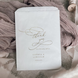 ロマンチック金ゴールド書道あり結婚がとう フェイバーバッグ