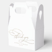 ロマンチック金ゴールド書道あり結婚がとう フェイバーボックス (オープン)