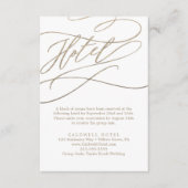 ロマンチック金ゴールド書道ホテルエンクロージャカード エンクロージャーカード (正面)