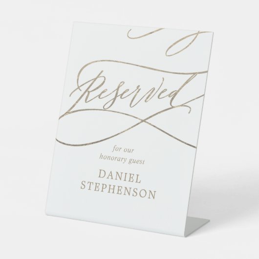 ロマンチック金ゴールド書道記念保存会 台座サイン (正面)