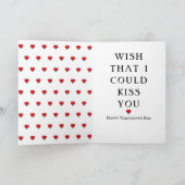 ロマンチック長距離人間関係バレンタイン カード (内部)