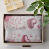 ロマンチック開花ハイランドカウバレンタイン 薄葉紙 (ギフト)