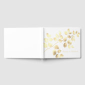 ロマンチック離れな白金結婚の金のゲストブック ゲストブック (全面)