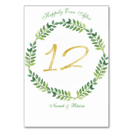 ロマンチック離れグリーン – のテーブ結婚ルカード12リング テーブルナンバー