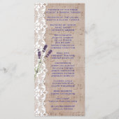 ロマンチック音楽シートラベンダープログカスタムラム プログラム (裏面)