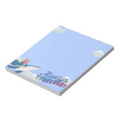 ロマンチック飛んでいるなホエールメモ帳 – 恋人に最適 ノートパッド (回転)